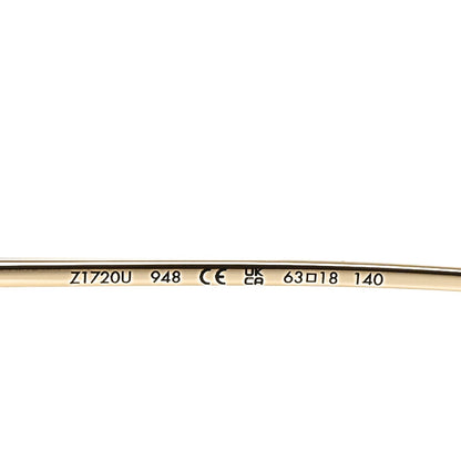 Metal LV Charm Cat Eye Sunglasses Z1720U Gold