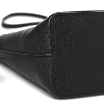 Calfskin Nano Lockme Bucket Black