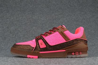 LV Trainer 'Crystal Pink Brown' (Rare Edition)
