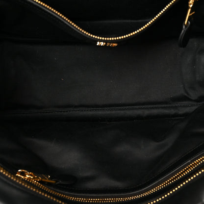 Soft Calf Softy Large Beau Top Handle Bag Black