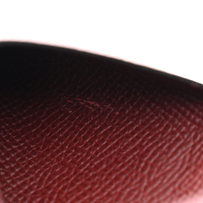 Epsom Calvi Card Case Rouge H