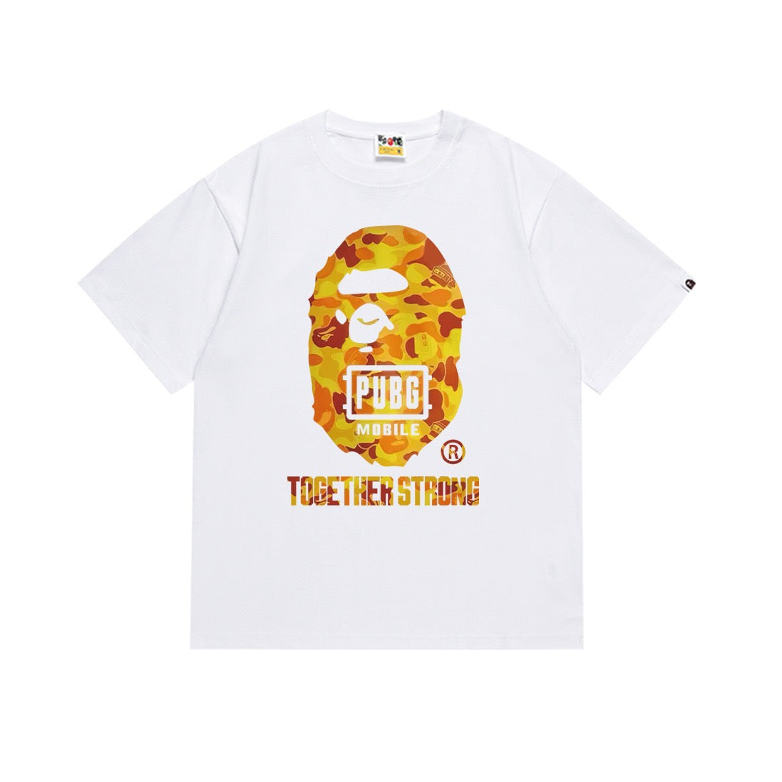 BAPE PUBG Mobile Camo Ape Head Graphic T-Shirt