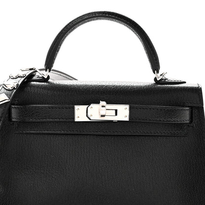Chevre Chamkila Clou de Coeur Mini Kelly Sellier 20 Black