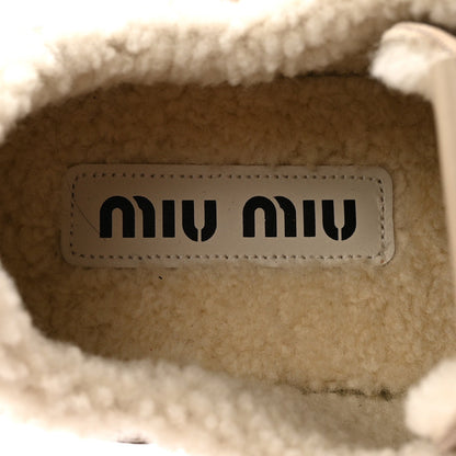 Suede Shearling Gymnasium Sneakers 39.5 Deserto