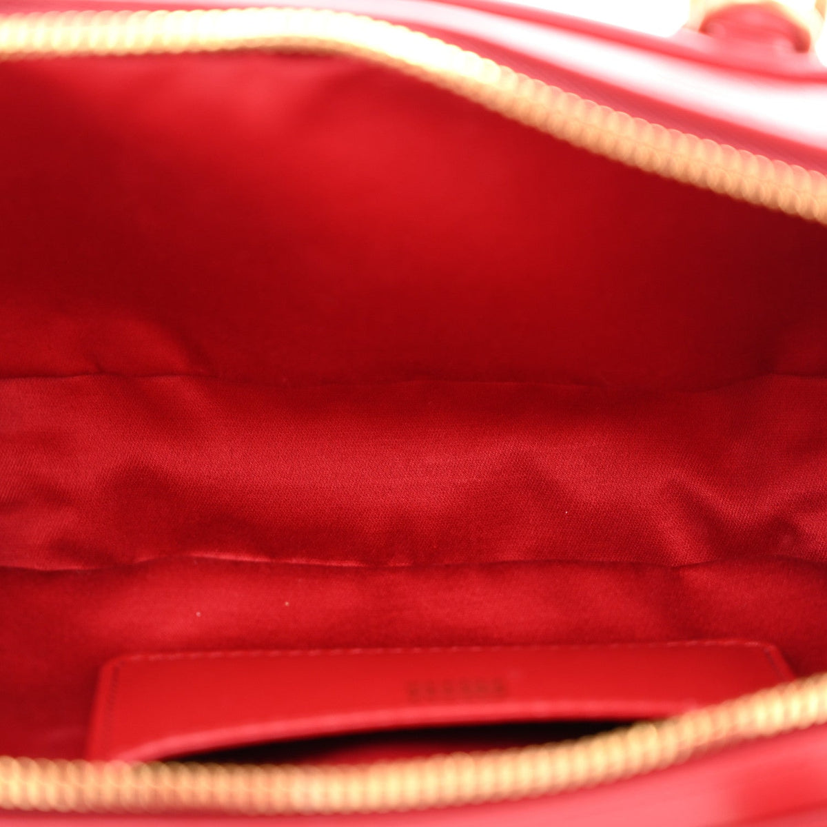 Nappa Matelasse Regular Arcadie Top Handle Bag Rosso