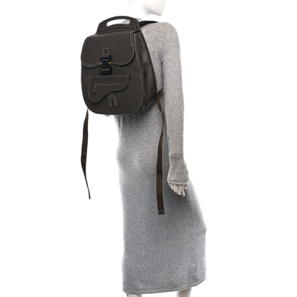 Grained Calfskin Maxi Gallop Sling Bag Grey