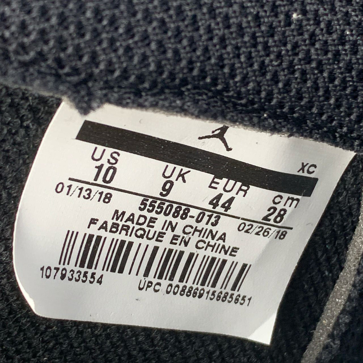 Air Jordan 1 Retro High OG 'Shadow' 2018