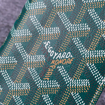 Goyard Canvas Saint Marc Card Wallet 'Green'