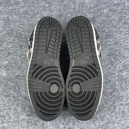 Custom Air Jordan 1 Low 'Noir Loom'