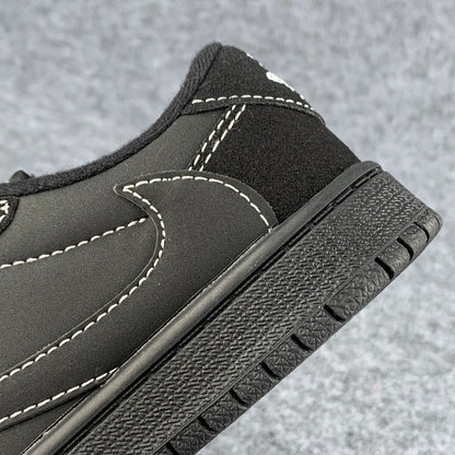 (KIDS) Travis Scott x Air Jordan 1 Low OG SP 'Black Phantom'