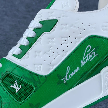 LV Trainer Low '#54 Signature - Green White'