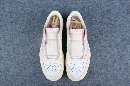 Travis Scott x Air Jordan 1 Retro Low OG 'Shy Pink' (US Warehouse, No QC)