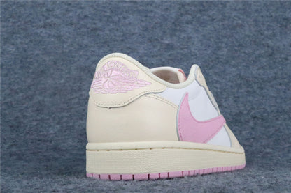 Travis Scott x Air Jordan 1 Retro Low OG 'Shy Pink' (US Warehouse, No QC)