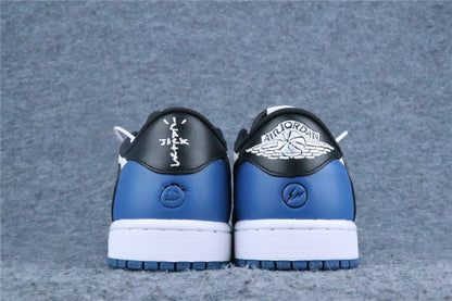 Custom Fragment Design x Travis Scott x Air Jordan 1 Low 'Royal Blue'