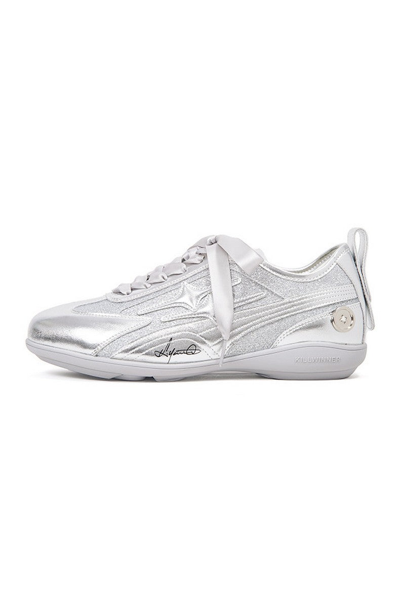 Silver German Trainer Sneakers