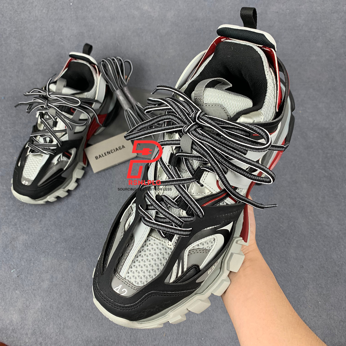 Balenciaga Track Trainer 'White Grey Red'