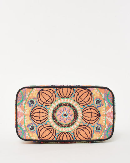 Dior Pink Multi Embroidered Canvas Dior In Lights Diortravel Vanity Case