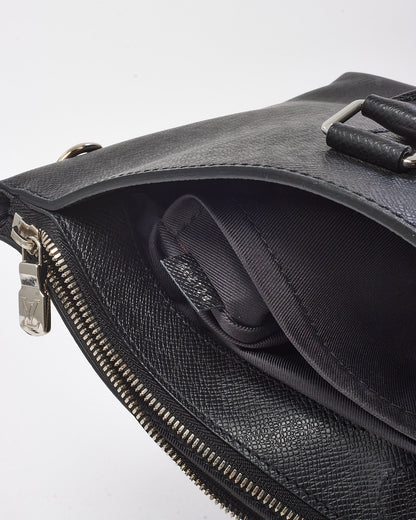 Louis Vuitton Black Taiga Leather Anton Soft 2Way Briefcase