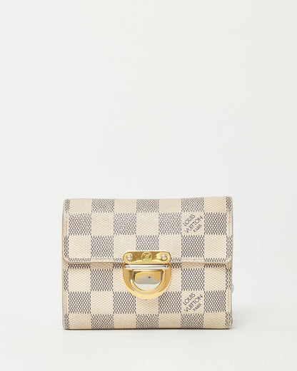 Louis Vuitton Damier Azur Coated Canvas Compact Koala Wallet