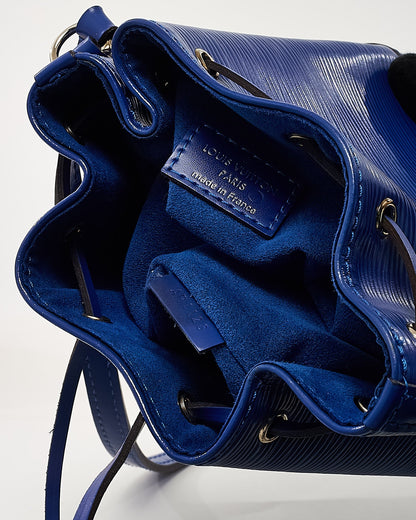 Louis Vuitton Blue Epi Leather Nano Noé Shoulder Bag