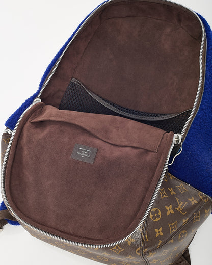 Louis Vuitton Limited Edition Monogram Blue Fleece Pack Marc Newson Backpack