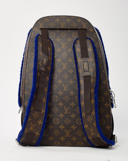 Louis Vuitton Limited Edition Monogram Blue Fleece Pack Marc Newson Backpack