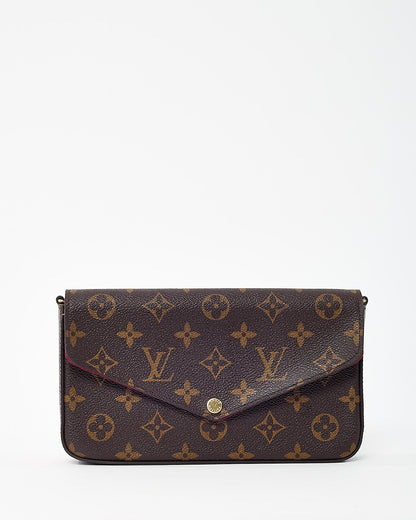 Louis Vuitton Monogram Coated Canvas Felicie Pochette Crossbody Bag