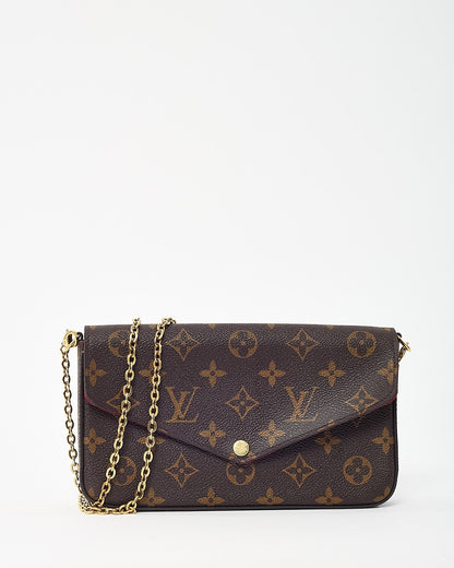 Louis Vuitton Monogram Coated Canvas Felicie Pochette Crossbody Bag