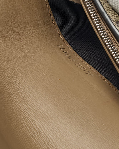 Gucci Beige & Ebony Monogram GG Supreme Canvas Dionysus WOC Crossbody Bag