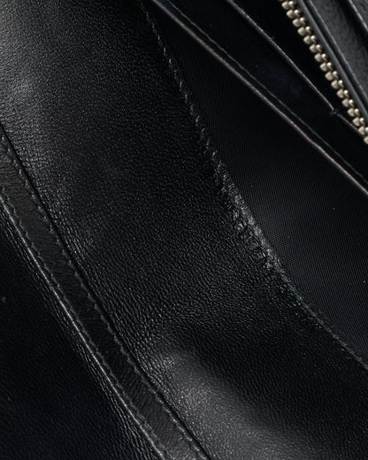 Dior Black Grained Calfskin Diorama Croisiere WOC Wallet on Chain Crossbody Bag