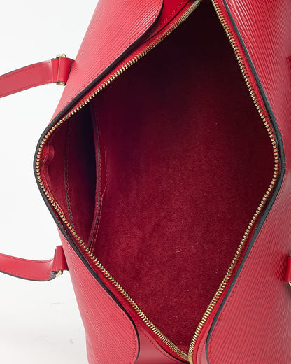 Louis Vuitton Red Epi Leather Soufflot Papillon Bag