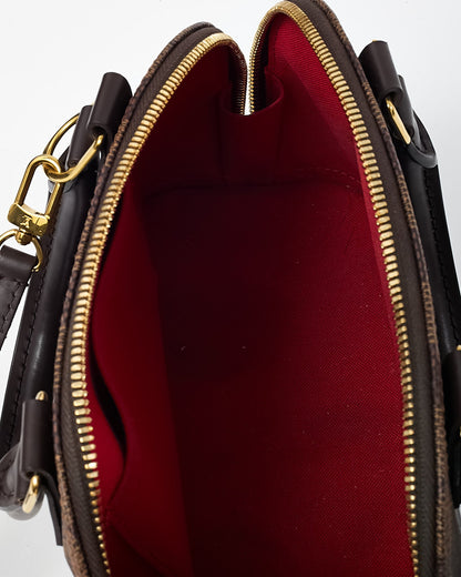 Louis Vuitton Damier Ebene Coated Canvas Alma BB Handbag