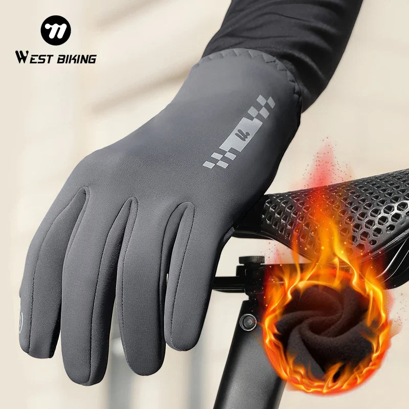 Gravo Fleece-Lined Bike Gloves