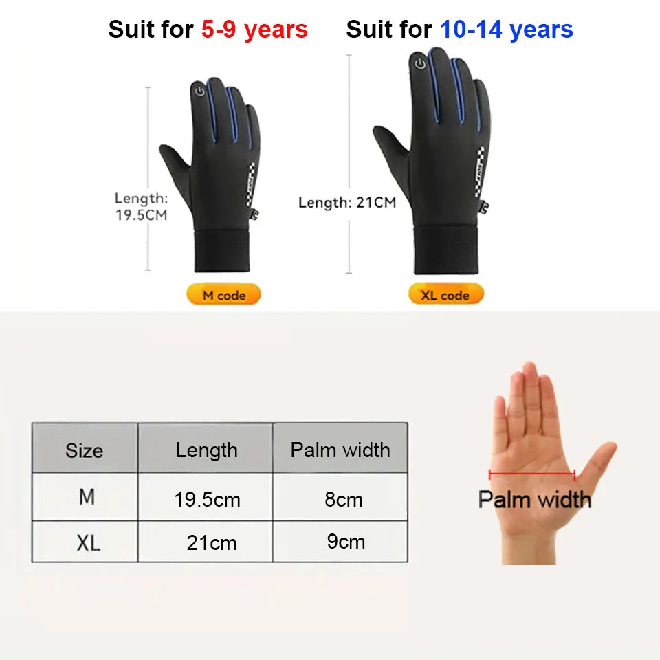 Pingu Kids Winter Cycling Gloves
