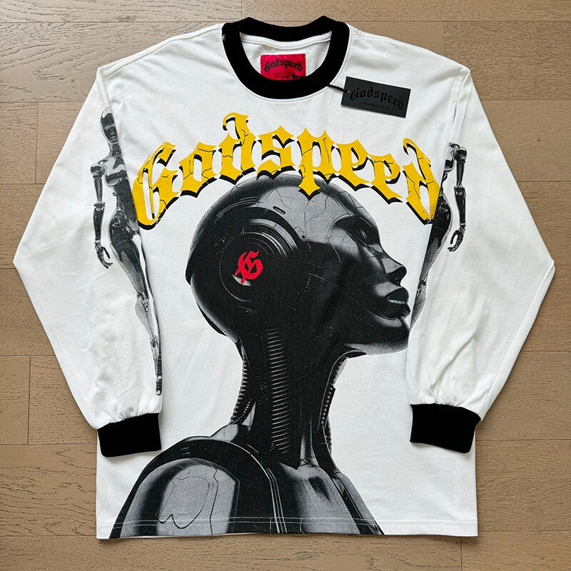 GodSpeed Gothic Graphic Long Sleeve T-Shirt
