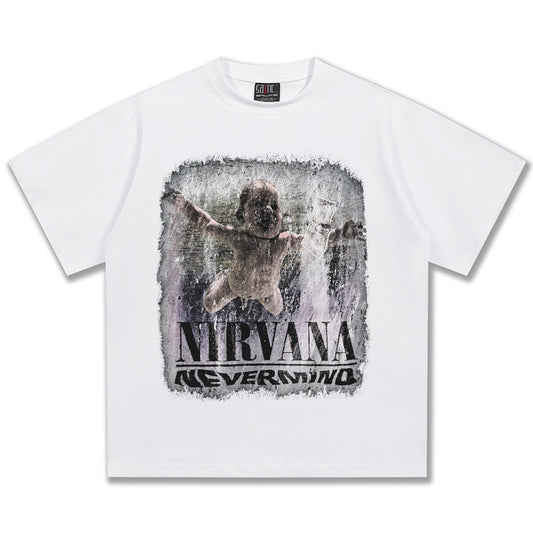 NIRVANA Nevermind Graphic White T-Shirt