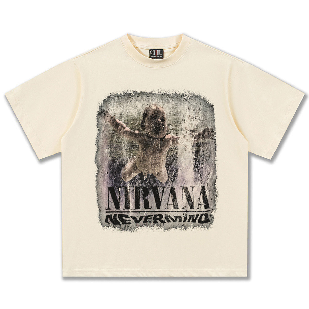 NIRVANA Nevermind Graphic Cream T-Shirt
