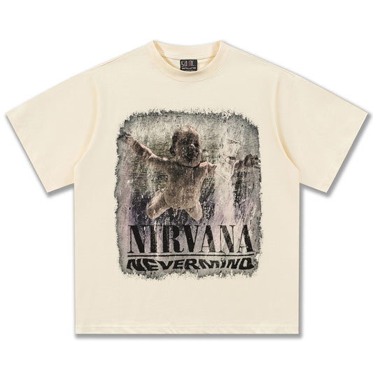 NIRVANA Nevermind Graphic Cream T-Shirt