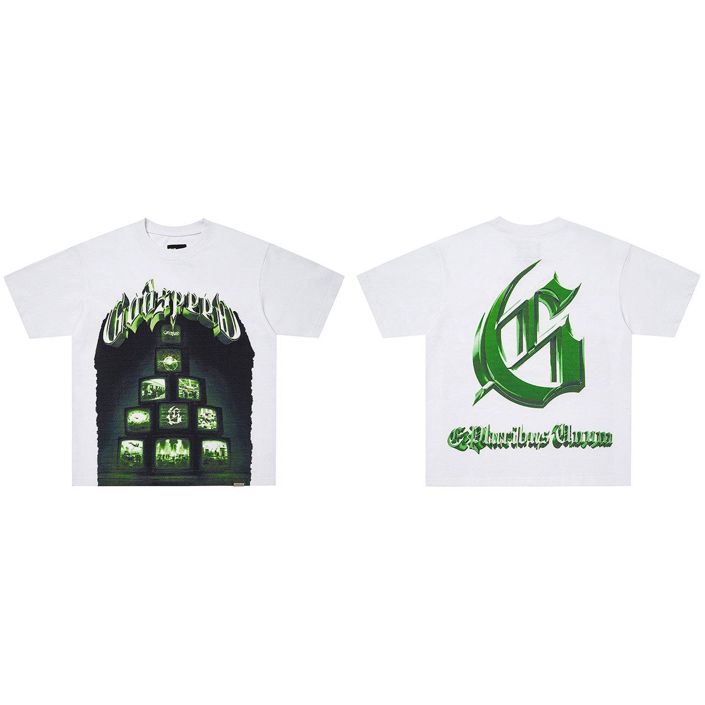 GodSpeed Glitch TV Graphic T-Shirt