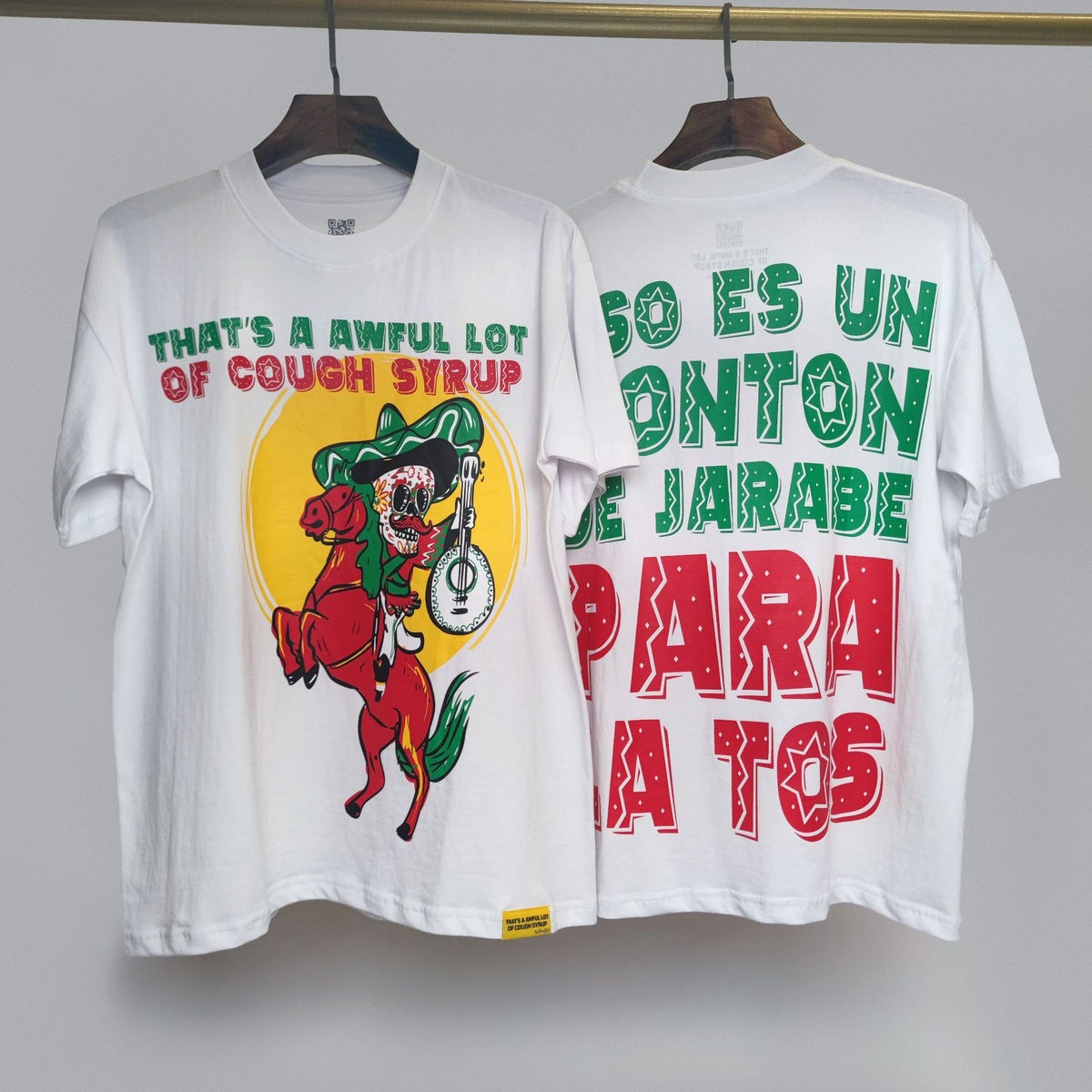 COUGH SYRUP Cowboy Skeleton Graphic T-Shirt