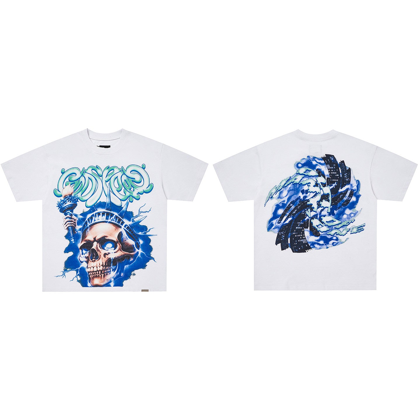 GodSpeed Liberty Skull Graphic T-Shirt