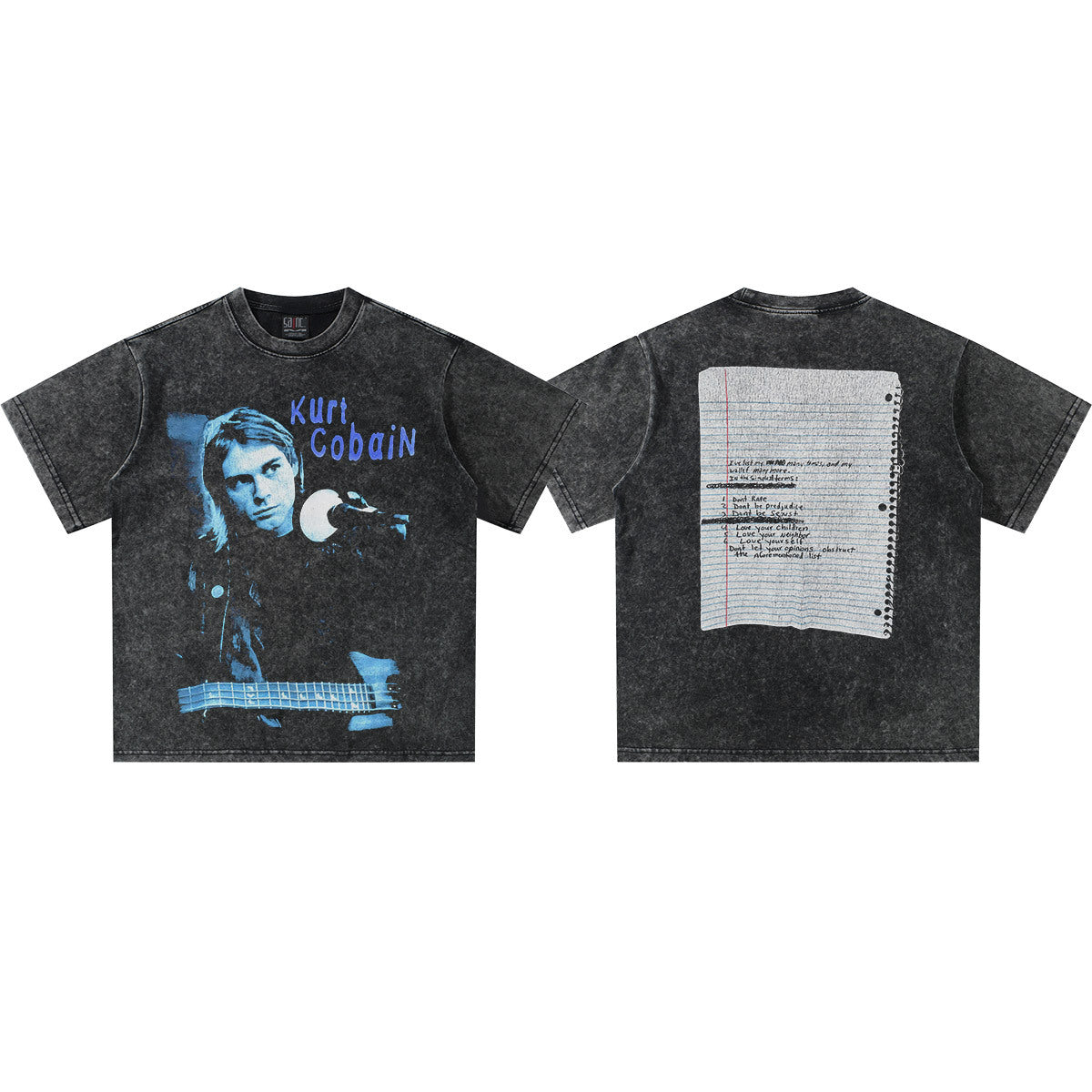 NIRVANA Kurt Cobain Washed Graphic T-Shirt