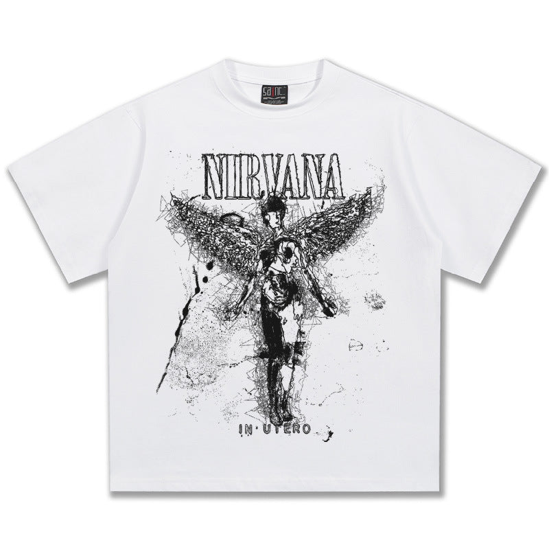 NIRVANA In Utero Angel Graphic T-Shirt