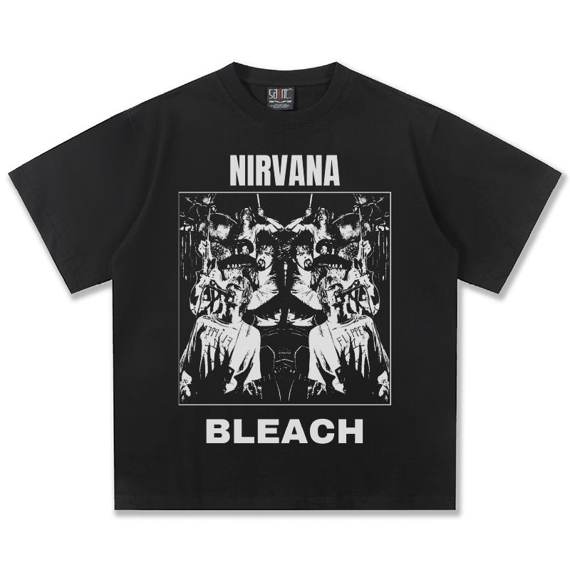 NIRVANA Bleach Classic Black Graphic T-Shirt