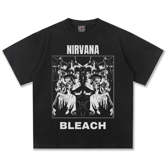 NIRVANA Bleach Classic Black Graphic T-Shirt