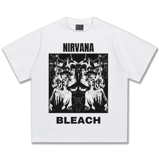 NIRVANA Bleach Classic White Graphic T-Shirt