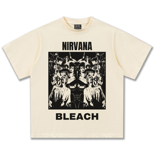 NIRVANA Bleach Vintage Cream Graphic T-Shirt