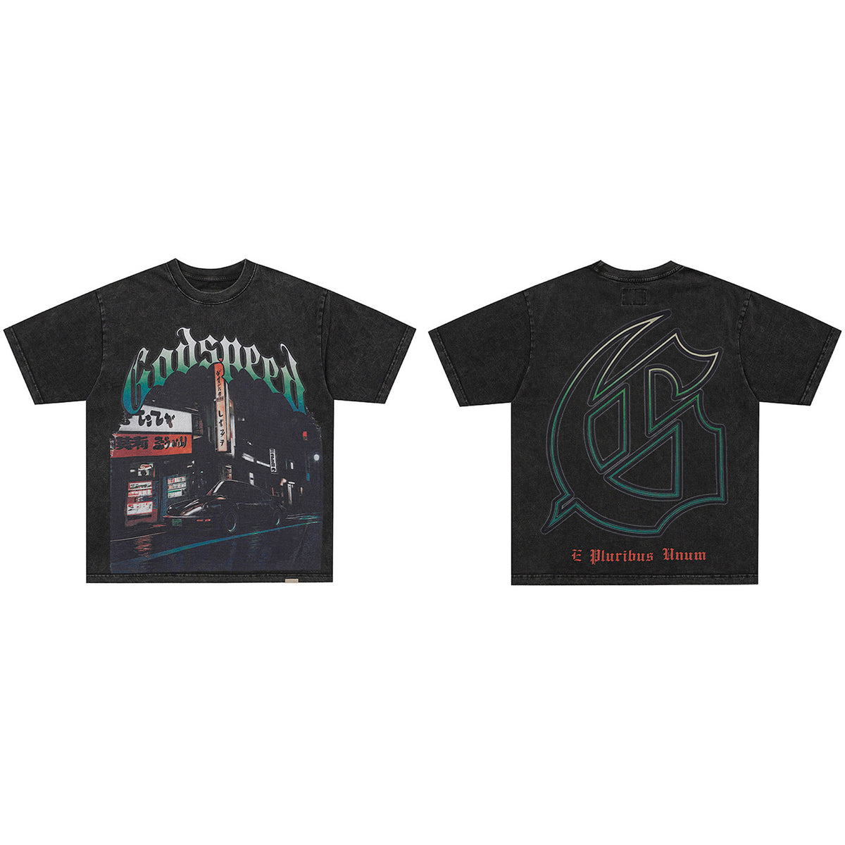 GodSpeed G Tokyo Night Washed T-Shirt