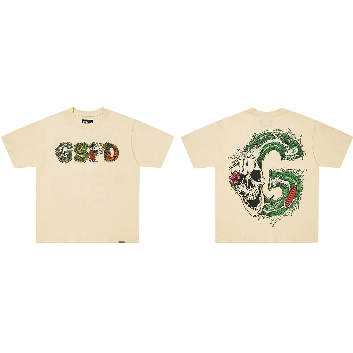 GodSpeed GSPD Surf Skull Graphic T-Shirt