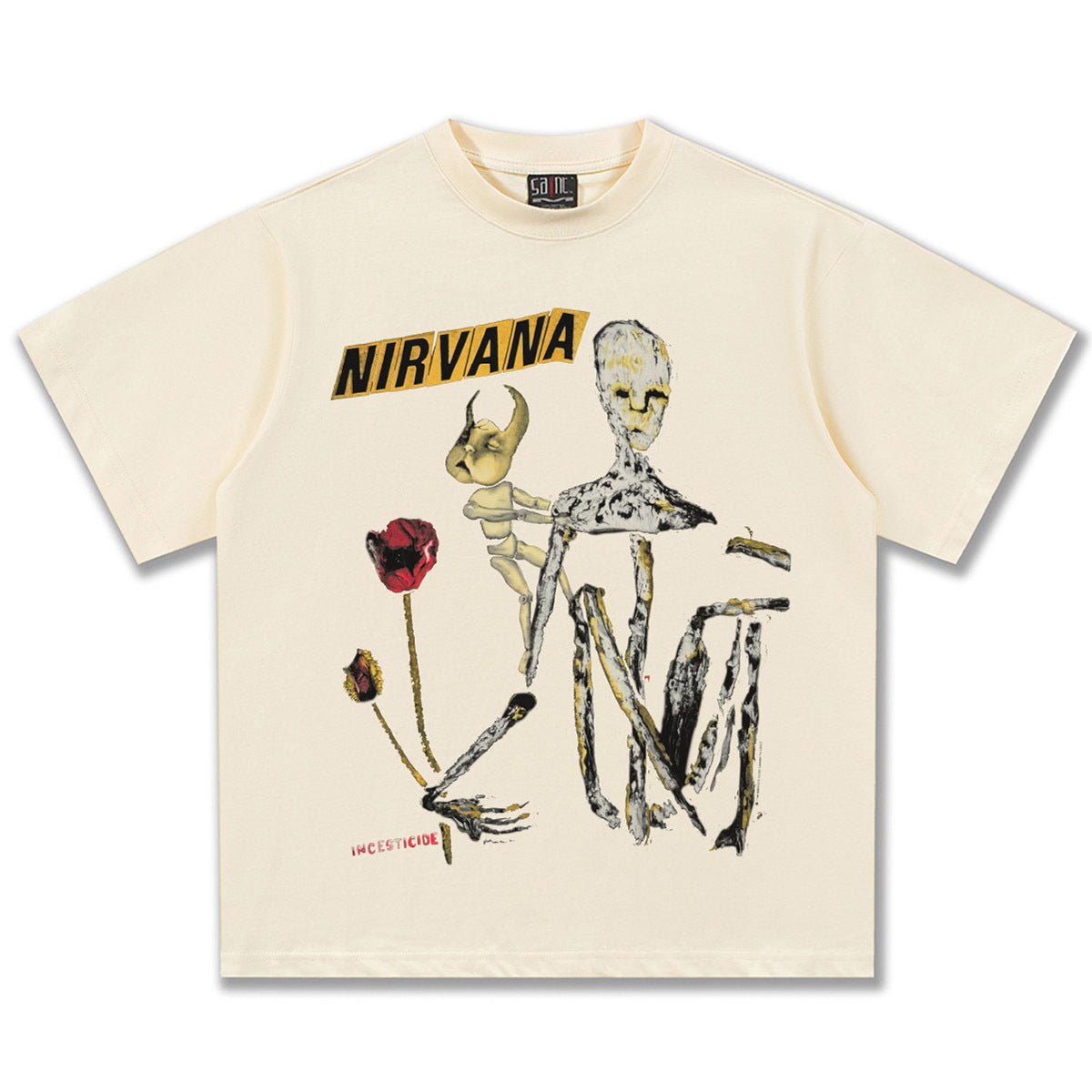 NIRVANA Incesticide Vintage Cream Graphic T-Shirt